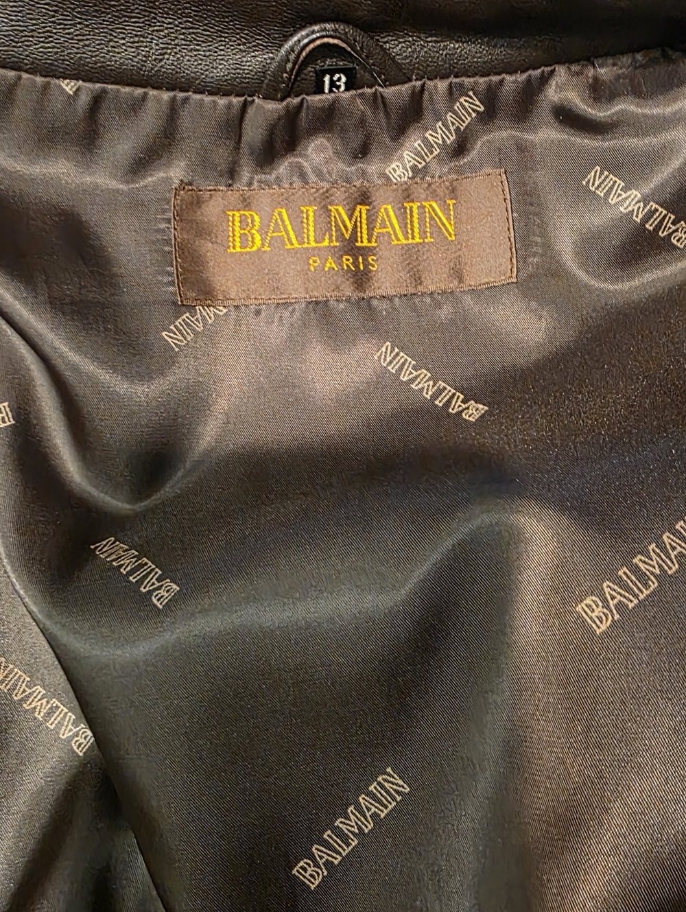 Balmain Leather Jacket Size Medium - Picture 10 of 16